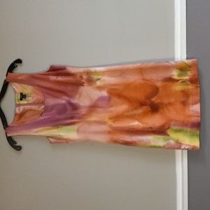 Ann Taylor Petite, Vibrant Spring Colored, Sleeveless, Lined, Zip Back Dress
